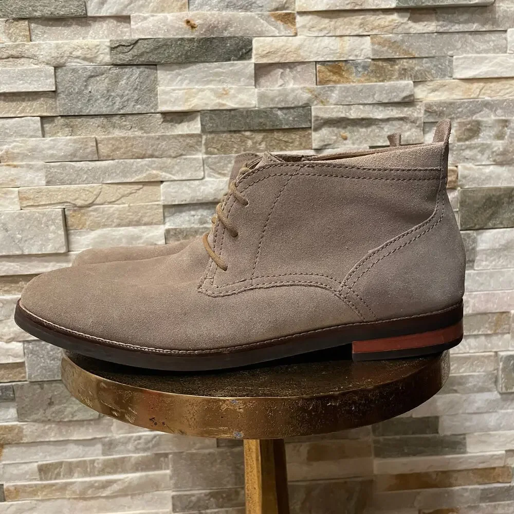Cole Haan Men’s 11.5M Chukka Boots | Taupe Driftwood Suede, NWOT C23872